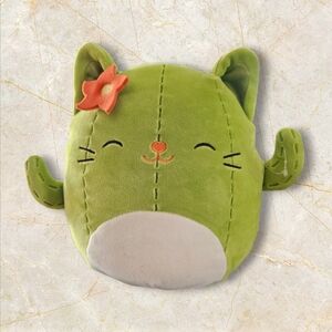 Squishmellow Miss Me Green Cactus Cat 8"